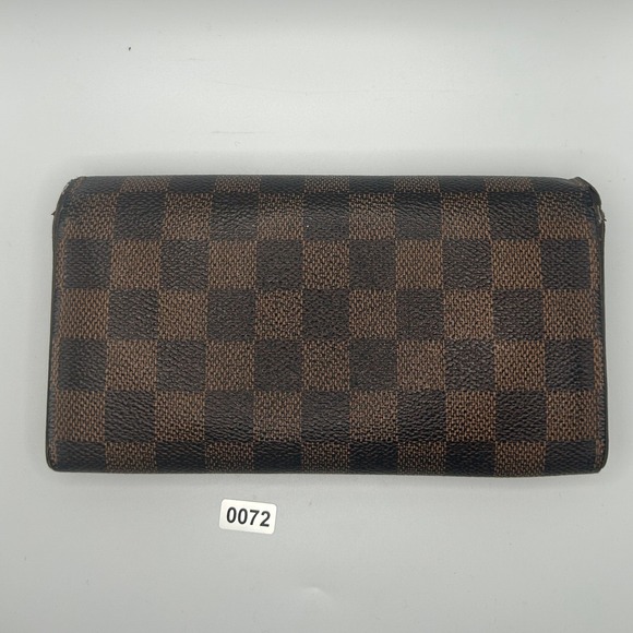 Louis Vuitton Damier Ebene Canvas Long Wallet Zippy #72 - Picture 2 of 15